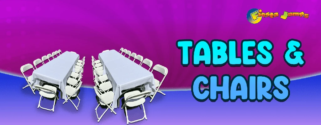 tables & chairs rentals banner